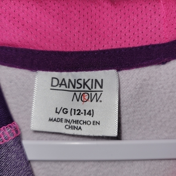 Danskin now Womens Large purple/pink pullover kangaroo pocket - Picture 3 of 7